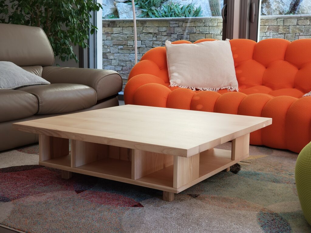 Table basse et miroir décoratif sur mesure - Ateliers Lacour